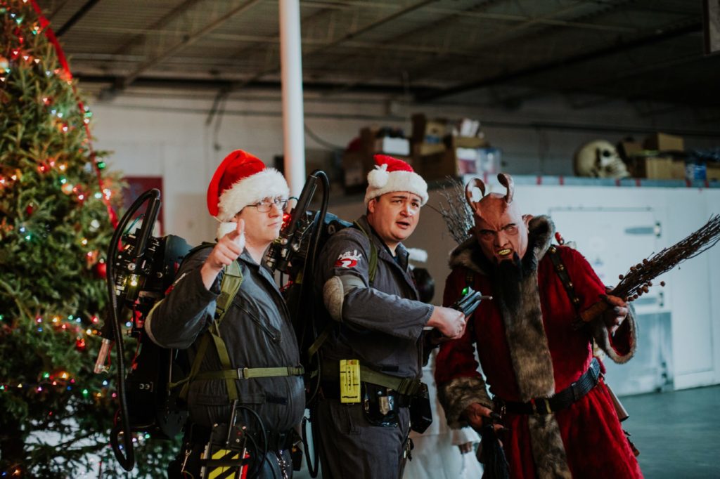 Krampus and the ghostbusters hang out at this Indianapolis Brewery Event Photography