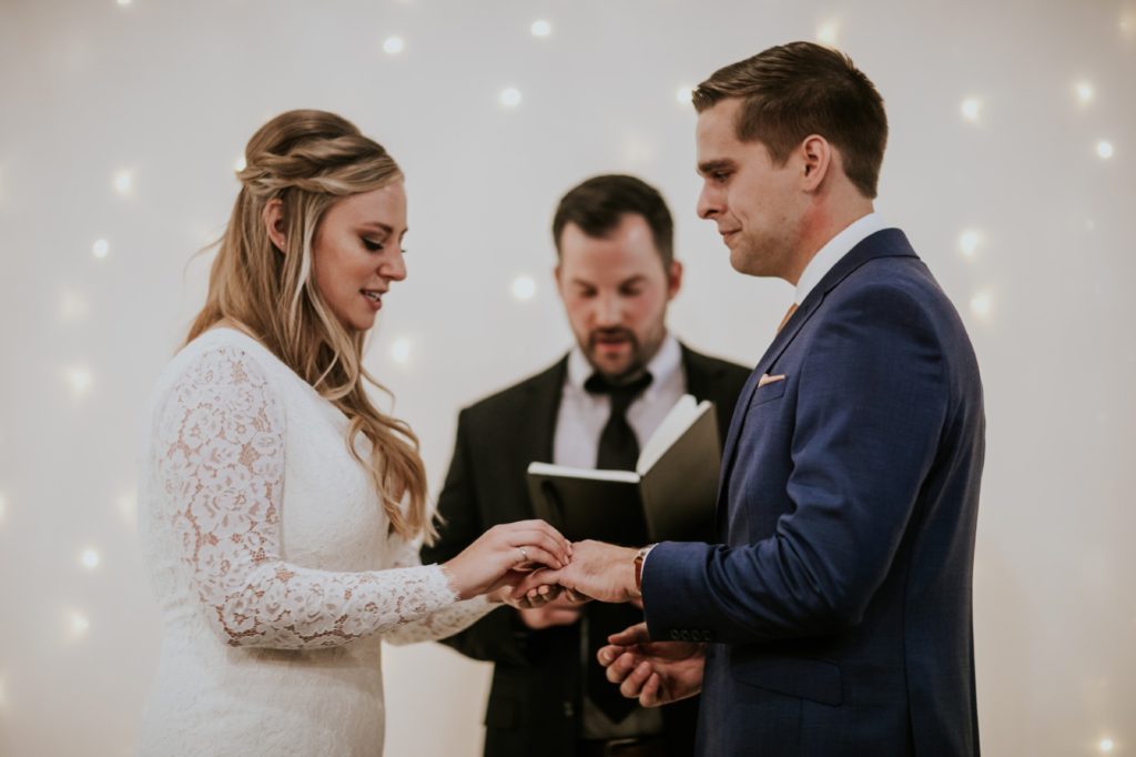 ring ceremony in a VisionLoft Wedding