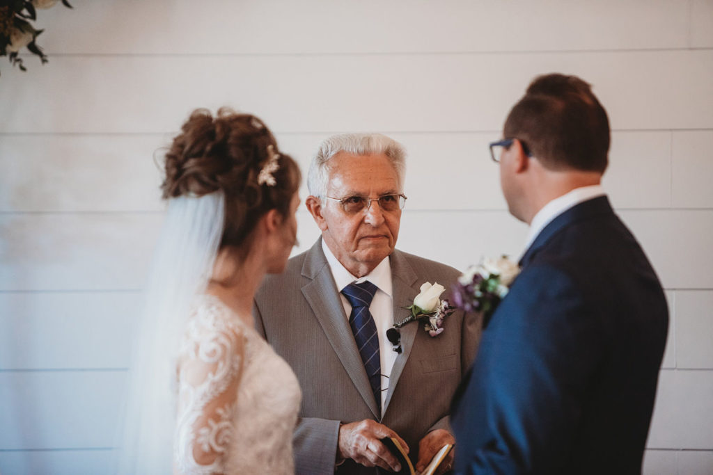 reverend talks about wedding to his son and daughter-in-law in carmel indiana