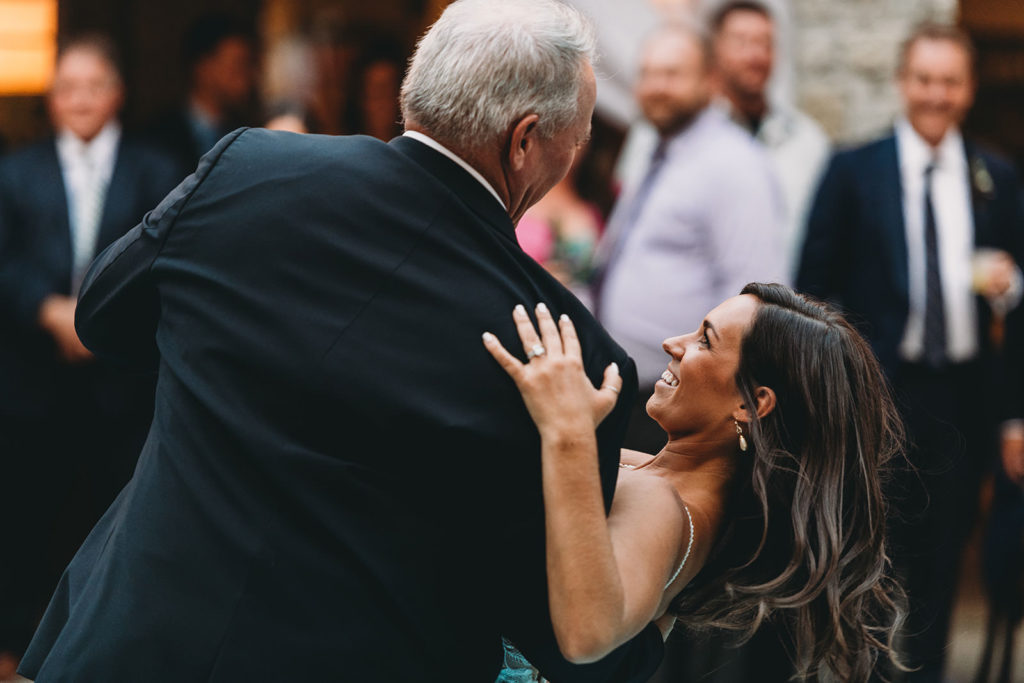 father daughter dance with a dip