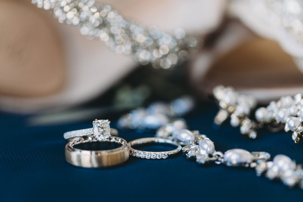 rings and jewelry at a bloomington wedding