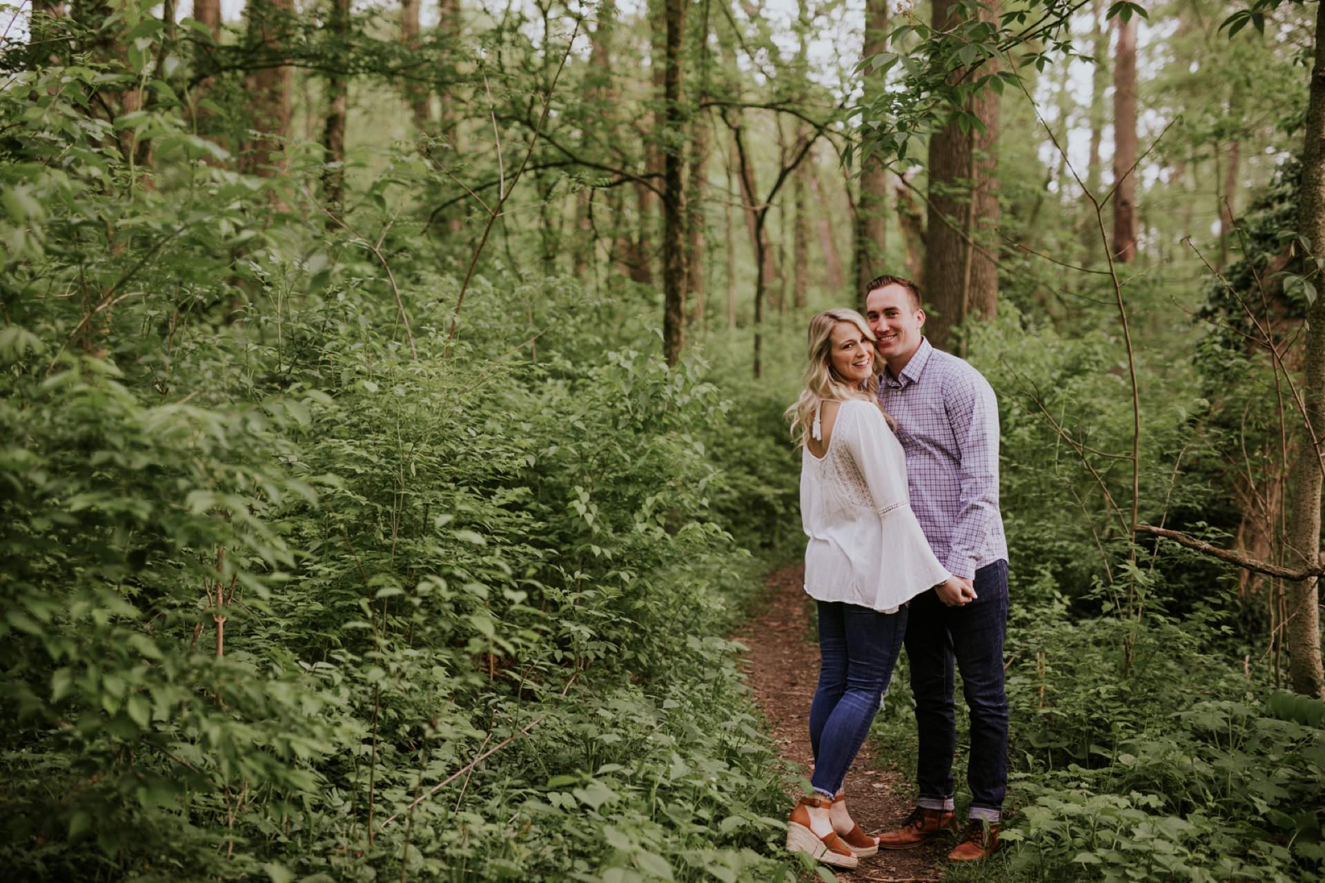 Holcomb Gardens Engagement Photos with Kendall and Connor