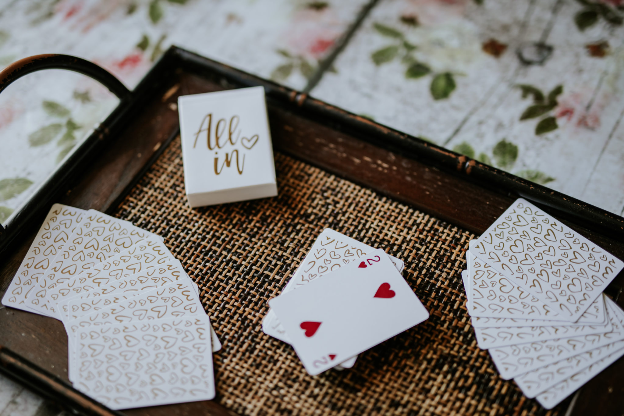 Deck of cards wedding favor