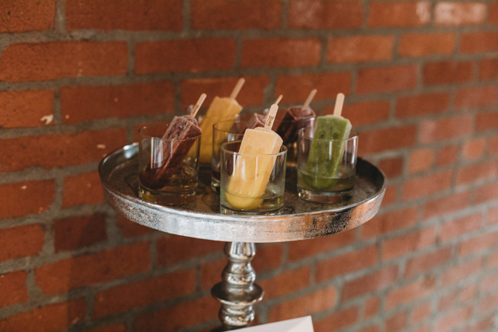 popsicle liquor drinks during their mavris reception